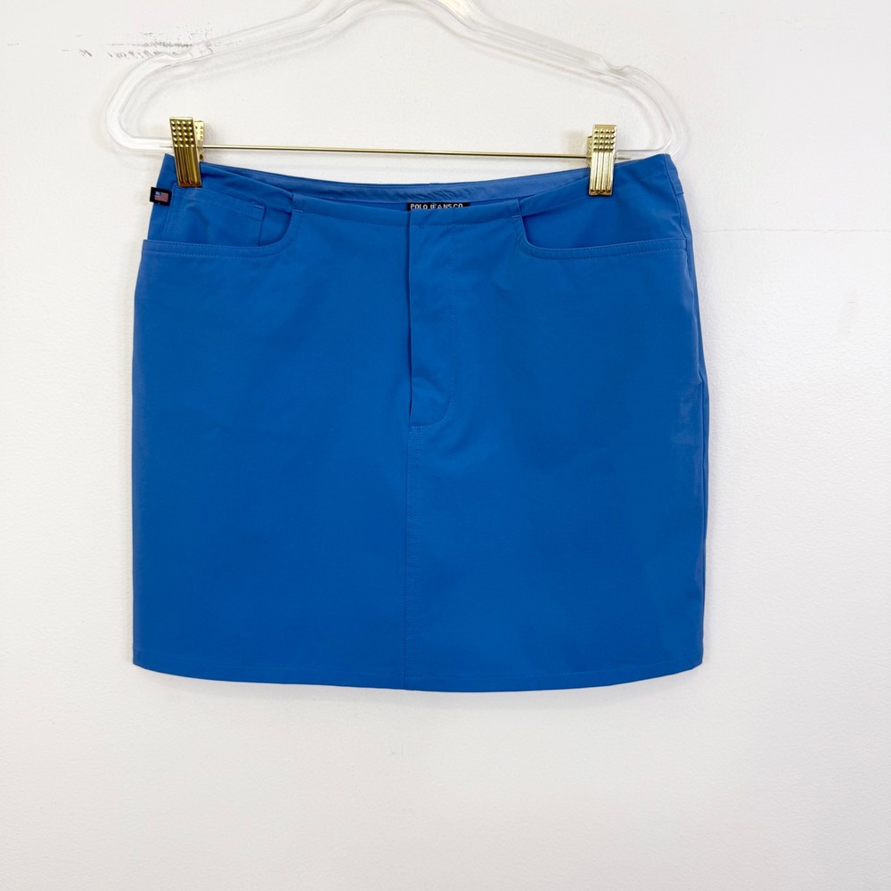 Vintage Y2K Polo Jeans Co Ralph Lauren Blue Golf Mini Skirt Size 4